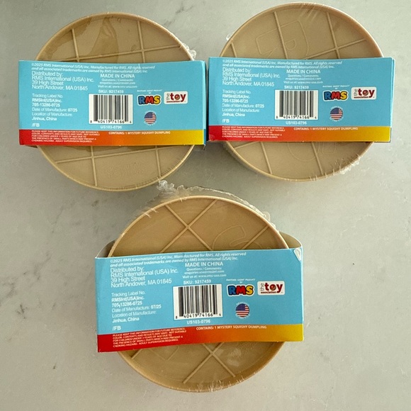 Lot of 3 Five Below Crazy Fun Rainbow Mystery Squishy Dumpling Set - Picture 2 of 2